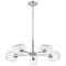Nuvo Marlowe - 28 Inch 5 Light Chandelier - Polished Nickel with Clear Glass 60/8075 - alternate 5